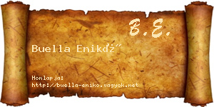Buella Enikő névjegykártya