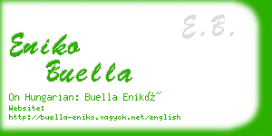 eniko buella business card